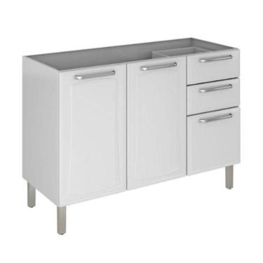 Imagem de Balcão Itatiaia 3 Portas Tarsila Ig3g2-120 Branco