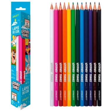 Imagem de Lápis De Cor 12 Cores Triangular Looney Tunes - Leo&Leo