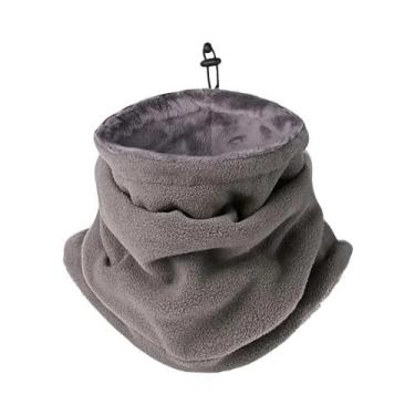 Imagem de Máscara Facial De Inverno Unissex Em Fleece, Protetor De Pescoço À Pro