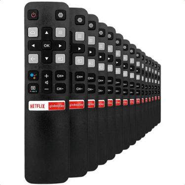 Imagem de Kit com 15 Controles Remotos Compatíveis para TV TCL 50P8M GloboPlay N