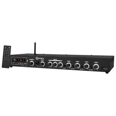 Imagem de Amplificador Receiver 400W Bluetooth USB Óptico 4 Canais 2 Ohms Classe