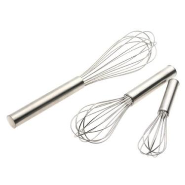 Imagem de Norpro Balloon Wire Whisk Set of 3 Stainless Steel Stir/Mix/Beat 6" /8"/ 10"