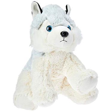 Imagem de Cachorro Husky C/ Olhos Azul 30Cm, Foffylandia, Branco