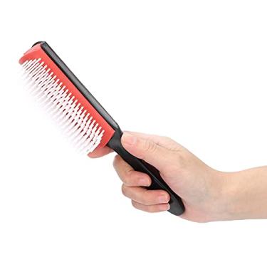 Imagem de Pente desembaraçante, escova removível para cabelo preto