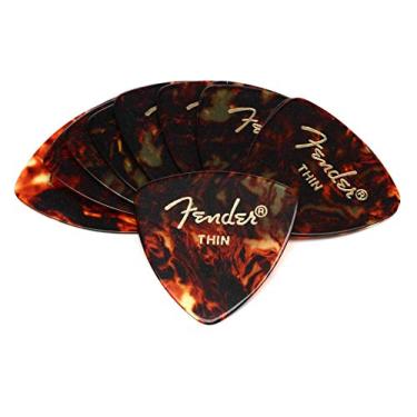Imagem de Fender Palhetas clássicas de celuloide em formato 346 (pacote com 12) para guitarra elétrica, violão, bandolim e baixo