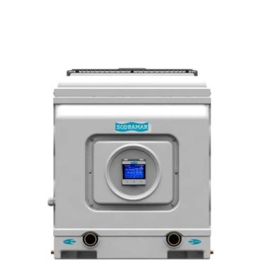 Imagem de SODRAMAR Aquecedor Trocador de Calor SD-80 Luxo Yes Titânio 220V Bifásico com Painel Digital