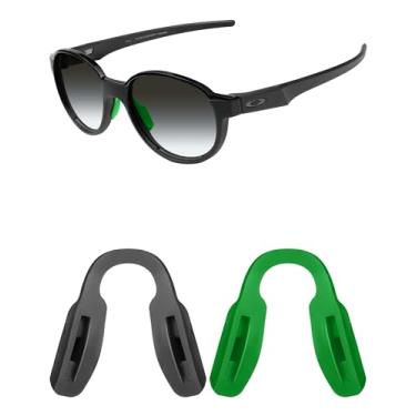 Imagem de Mryok 2 pares de almofadas de nariz de substituição para óculos de sol Oakley Parlay – verde escuro e preto