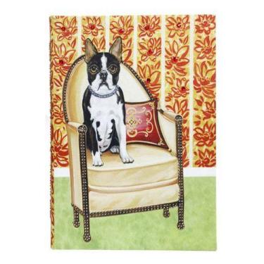 Imagem de Caixa Livro Decorativa Cachorro Na Poltrona 22x17x7cm - Atual Conceito