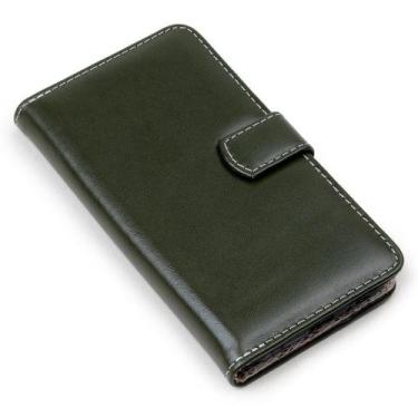 Imagem de Capa carteira couro oliva para samsung j8 j810 - CELLWAY