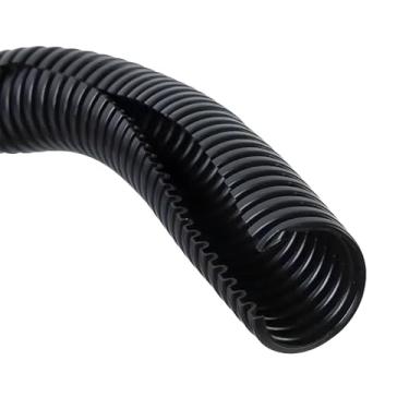Imagem de South Bend Components 20 pés 1/5.1 cm tubo dividido tubo auto fio conduíte capa flexível | capa de plástico para fios e cabos elétricos, preto