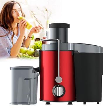 Imagem de CHONGHAN Espremedor Prensa A Frio 800 W, MáQuina Espremedor MastigaçãO Lenta Para Uso DoméStico,18000-20000 Rpm,MáQuina De Suco CentríFuga De Boca Larga De 65 Mm Para Legumes De Frutas