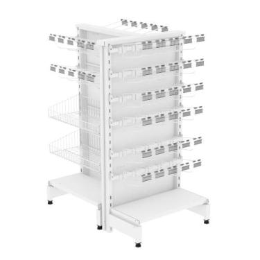 Imagem de Check Stand Premium Expositor Gondola Branco - Amapá