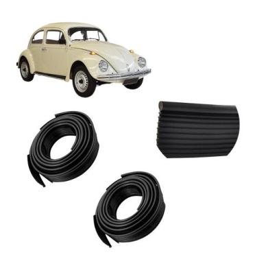 Imagem de Par Galão Debrum Do Paralama Tras Fusca 59 A 96 Preto - UN / 2 F103 - 