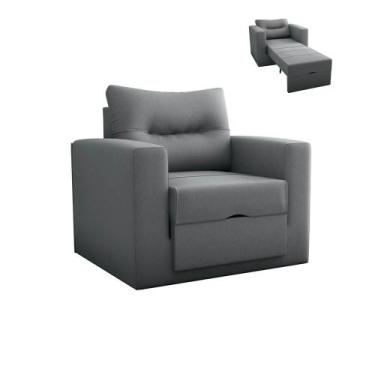 Imagem de Sofá-cama Soraia De Solteiro Para Quarto De Hóspedes - Matrix, Cinza