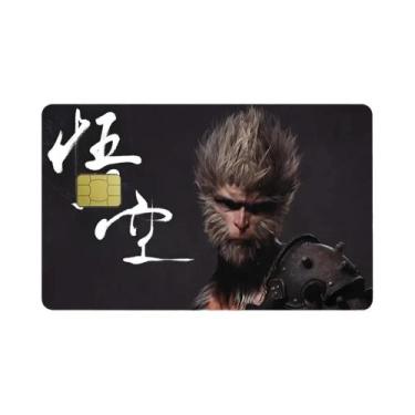 Imagem de Película Adesiva Holográfica 3D Black Myth Wukong Para Cartão De Crédi