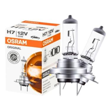 Imagem de Par Lâmpada Halógena Osram H7 Linha Standard  55w 12v