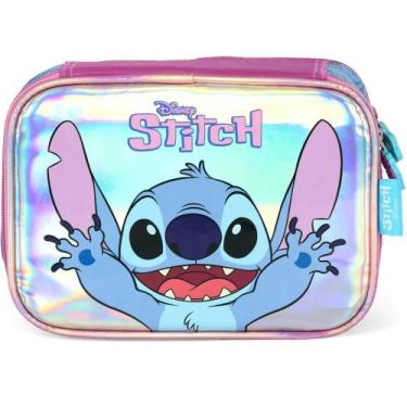 Imagem de Estojo BOX STITCH Roxo com Zíper e Compartimento Interno - Luxcel