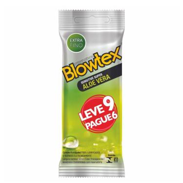 Imagem de Preservativo Blowtex Sensitive Super Aloe Vera 9 Unidades