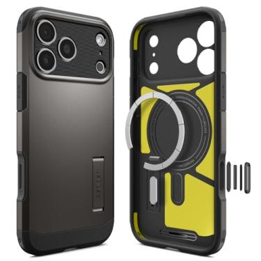 Imagem de Capa Spigen para iPhone 17 Pro, Tough Armor T [MagFit] projetada para Apple iPhone 17 Pro - Gunmetal