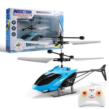 Imagem de Mini RC Drone Girls Flying Helicóptero para crianças azul