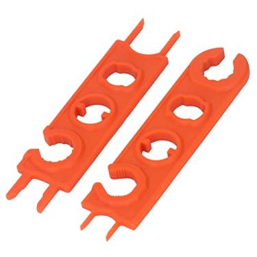 Imagem de Chave de conector solar, 2 peças de chave inglesa laranja PPO portátil leve para diodo conector fotovoltaico