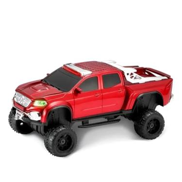 Imagem de Caixa de Som Bluetooth em Forma de Caminhonete, Vermelho, 25x13x12.2cm, 10W, Alto-Falante Subwoofer 5.1, Bateria 1500mAh, com Cabo USB e P2