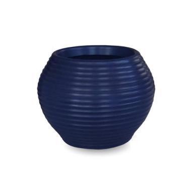 Imagem de Vaso De Planta Pilão Decorativo Polietileno 25X30 Marinho - Foster Pla
