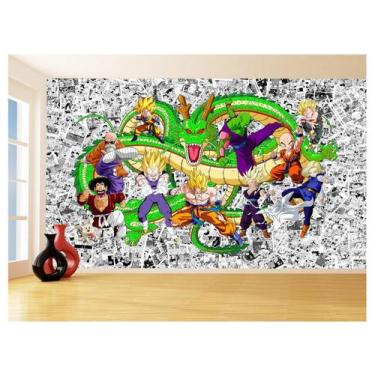 Imagem de Papel De Parede Dragon Ball Goku Vegeta Anime 3,5M Dbz116 - Você Decor