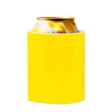 Imagem de Porta Lata Latinha Cerveja 350Ml Alumínio Amarela - Retrofenna Decor