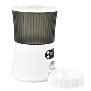 Imagem de Alimentador Automático para Pets Programável Dispositivo de Alimentação Temporizada com Vídeo Habilitado WiFi Mesa Giratória Anti-Bloqueio Capacidade Grande 6L Fontes Energia Duas Design Colapsível Al