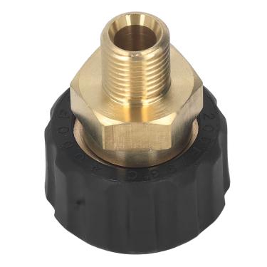 Imagem de aqxreight Adaptador de Lavadora de Pressão Conector de Mangueira de Latão Com Classificação de 5000 PSI G1/4 pol. a M22 X 1,5 Mm Rosca Compatível Com a Maioria das Lavadoras de Pressão Peça de
