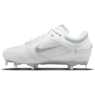 Imagem de Nike Hyperdiamond 4 Pro Chuteira feminina de softbol, Branco/Cinza, 9.5