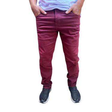 Imagem de Calça masculina jeans masculina skinny com elastano varias cores a pro