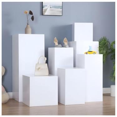 Imagem de Suporte de exibição de pedestal para festas, suporte de base de plataforma de loja nupcial, suporte de exibição de escultura, cubo de pedestal, para coleção, manequim, adereços de fotografia (30 x 30