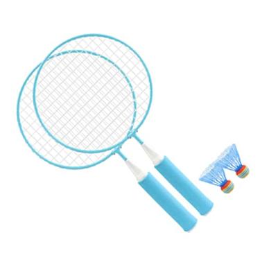 Imagem de Generic Conjunto de Raquete de Badminton Infantil Com Superfície de Rede Superdimensionada para Aderência e Controle Confortáveis, Perfeito para Brincadeiras Ao Ar Livre e Iniciantes, Inclui 2 Bolas