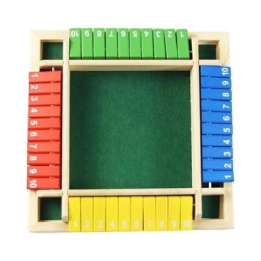 Imagem de Jogo De Tabuleiro De Dados De Madeira Para 2-4 Jogadores, Pensamento C