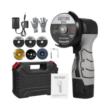 Imagem de Mini Esmerilhadeira Angular Sem Fio 16.8V Recarregável, Ferramenta De 