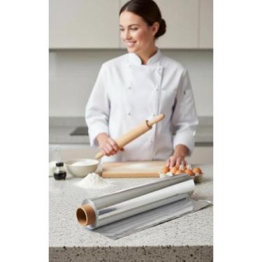 Imagem de Papel Alumínio Profissional 30cm x 100m: Cozinha & Churrasco - Congrat