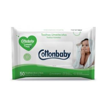 Imagem de Toalha umedecida cottonbaby premium com 50 cuidado pele - Cotton Baby
