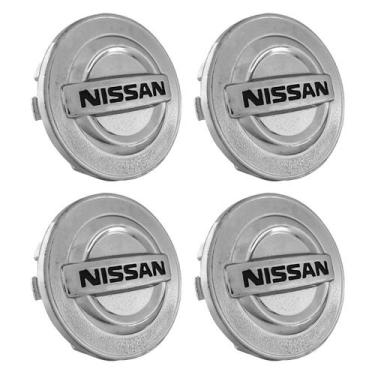 Imagem de Jogo Calotinha Meio Roda 55mm Nissan March Sentra Versa Kicks - DCAPS