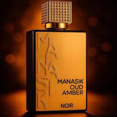 Imagem de Perfume Árabe Manasik Oud Amber Noir EDP 100ml Oriental Amadeirado Lux
