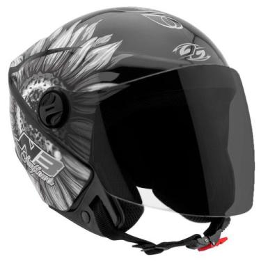 Imagem de Capacete Moto Aberto New Liberty 3 Sunflower Brilhante Pro Tork Preto/