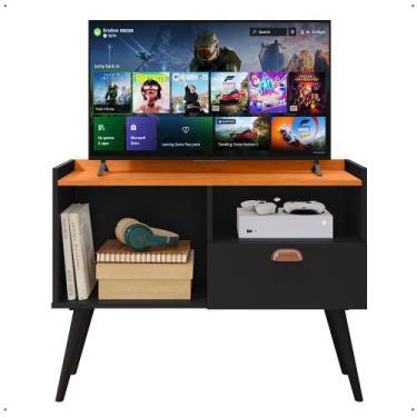 Imagem de Rack para TV 32 Polegadas 1 Porta Puxador Concha Lauren Nicho Decorati