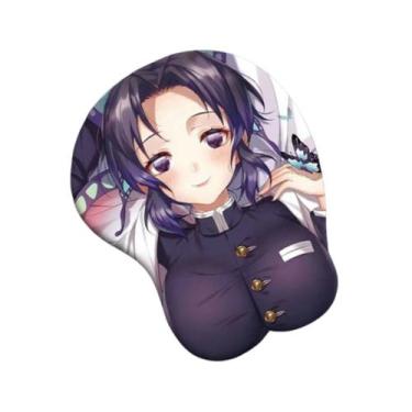 Imagem de Mouse Pad Anime Kochous Shinobus com suporte para descanso de pulso - 