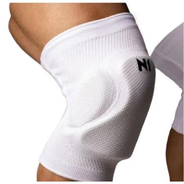 Imagem de Joelheira Volei N1 SPORT com Protecao SPRY, Branco, M