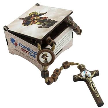 Imagem de Terço Contas Quadradas Nossa Senhora do Apocalipse com Caixinha