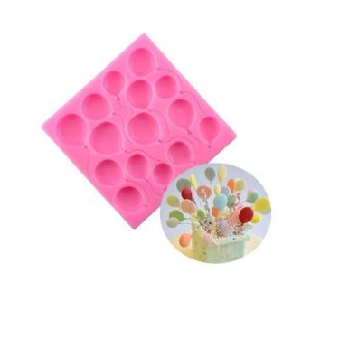 Imagem de Molde De Silicone Aniversário, Balões, Bexiga