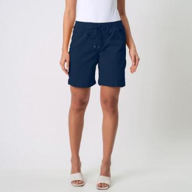 Imagem de Bermuda Jogger Jeans Confort Colors Com Elástico Na Cintura - Bloom