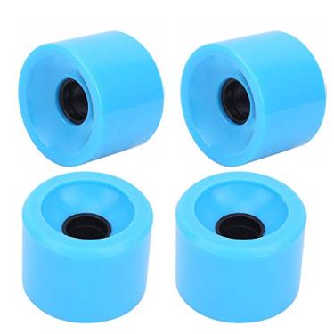 Imagem de Venda Louca Roda de skate de alta elasticidade, azul/laranja/branco 4 unidades/conjunto de roda de skate, para a maioria das peças de skate(azul)