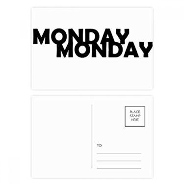 Imagem de Conjunto de cartão postal de aniversário com personagens elegantes Monday